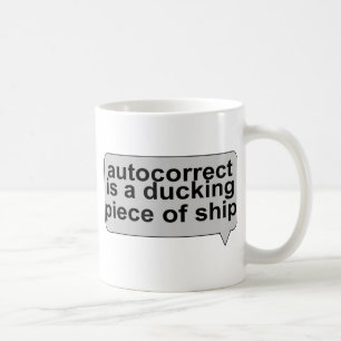 Dummes Autocorrect Kaffeetasse
