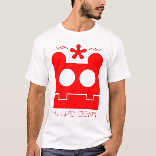 dummes Bärnabnutzungsrot T-Shirt (Vorderseite)