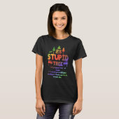 Dummes Baum Definition  Disc Golf 3 T-Shirt (Vorne ganz)
