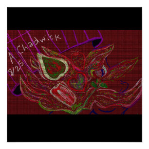 Dummes Comic-Glossy-Poster Poster