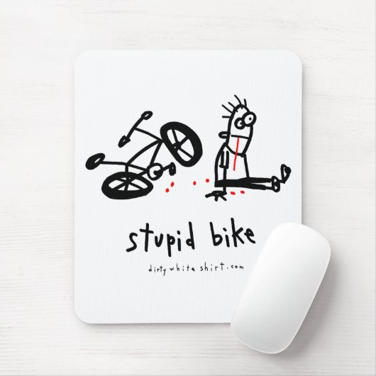 Dummes Fahrrad Mousepad (Mit Mouse)