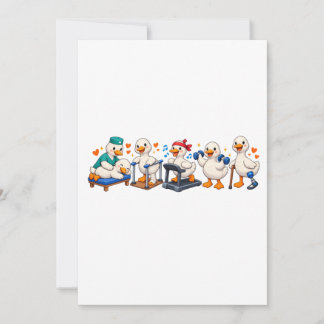 Dummes Gans Physiotherapie , Physiotherapeut Feiertagskarte