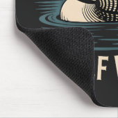 Dummes Kanadischer Wolf Vogel Loon Humor Mousepad (Ecke)