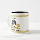 Dummes Pheidippides Zweifarbige Tasse (Vorderseite Links)