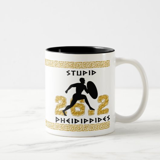 Dummes Pheidippides Zweifarbige Tasse (Rechts)