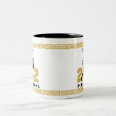Dummes Pheidippides Zweifarbige Tasse (Mittel)