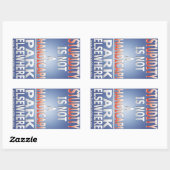 Dummheit ist kein Handicap-Aufkleber Rechteckiger Aufkleber (Blatt)