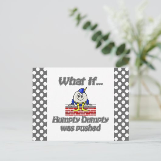 Dummheit Postkarte (Stehend Vorderseite)