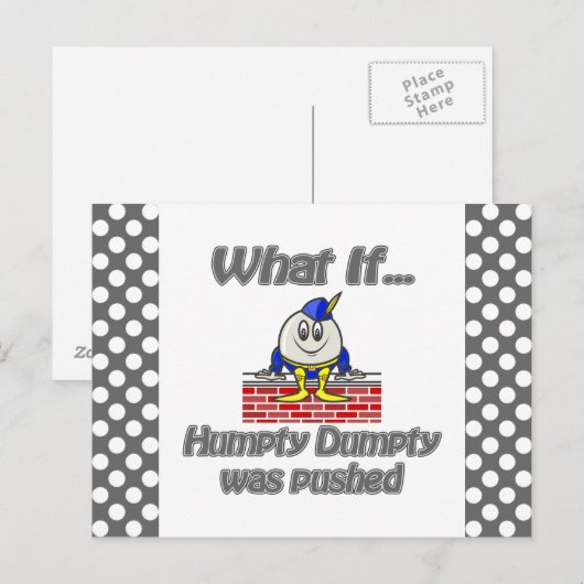 Dummheit Postkarte (Vorne/Hinten)