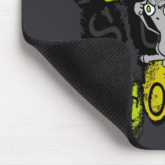 Dummheit verletzt meinen Kopf: Schäumendes Mousepad (Ecke)