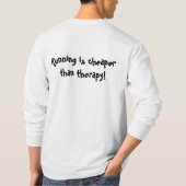 Dummkopf-Baumwolllange Hülse T-Shirt (Rückseite)