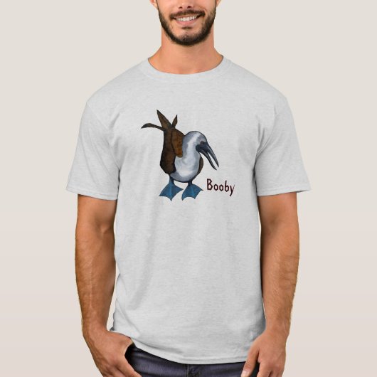 Dummkopf: Blau-Füßiger Dummkopf-Vogel: T-Shirt (Vorderseite)