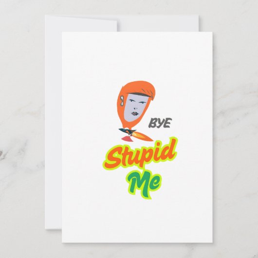 Dummkopf Einladung (Vorderseite)