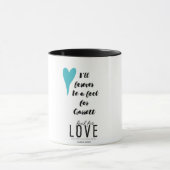 Dummkopf für Liebe-Tasse Tasse (Zentrum)