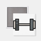 Dummkopf Magnet (Vorderseite/Rückseite)