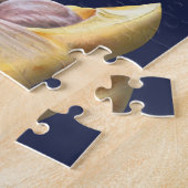 Dummkopf-Meeresschildkröte mit geöffnetem Puzzle (Seite)