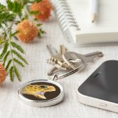 Dummkopf-Meeresschildkröte mit offener Schlüsselanhänger (Seite)