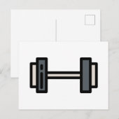 Dummkopf Postkarte (Vorne/Hinten)