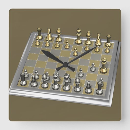 Dummkopf Quadratische Wanduhr (Vorderseite)