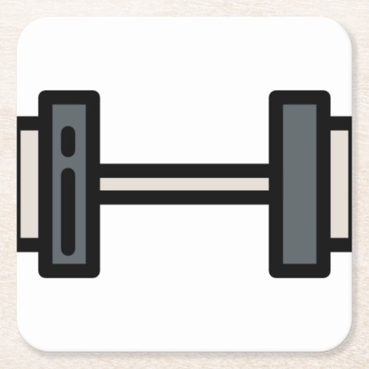 Dummkopf Rechteckiger Pappuntersetzer (Vorderseite)