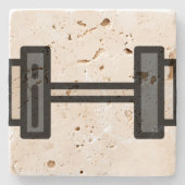 Dummkopf Steinuntersetzer (Vorderseite)