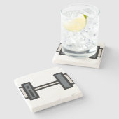 Dummkopf Steinuntersetzer (Seitenansicht)