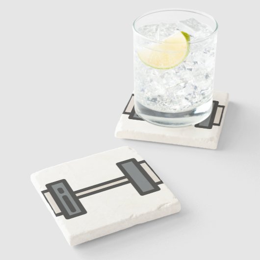 Dummkopf Steinuntersetzer (Seitenansicht)