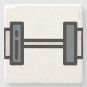 Dummkopf Steinuntersetzer (Vorderseite)