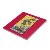 Dummkopf-Tarot-Dualkartenverarbeitung Fliese (Seite)