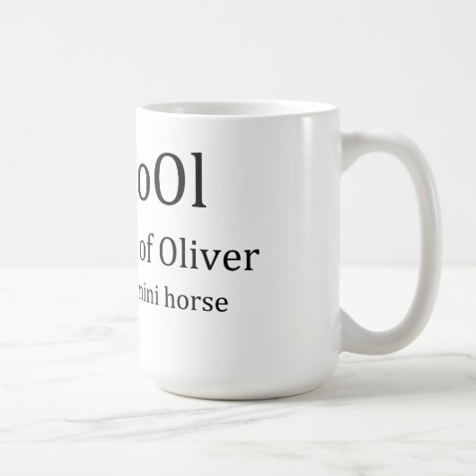 Dummkopf-Tasse Tasse (Rechts)