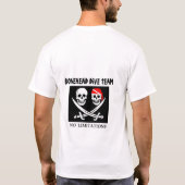 Dummkopf-Tauchen-Team T-Shirt (Rückseite)