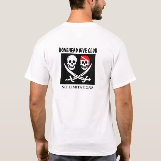 Dummkopf-Tauchen-Verein T-Shirt (Rückseite)