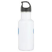 Dummkopf-Vogel-Blau Edelstahlflasche (Rückseite)