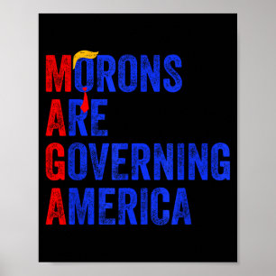 Dummköpfe regieren Amerika Lustig Trump 2024 _3 Poster
