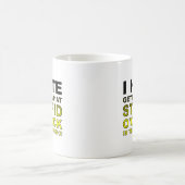 Dummuhr Lustiger Becher Kaffeetasse (Mittel)