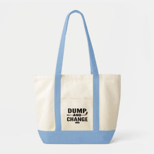 Dump and Change Hockey Diaper Blue Tragetasche