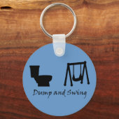 Dump and Swing - Ultimate Frisbee (dark) Schlüssel Schlüsselanhänger (Vorderseite)
