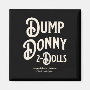 Dump Donny 2 Puppen Zwei Puppen Trump Zölle Humor Magnet