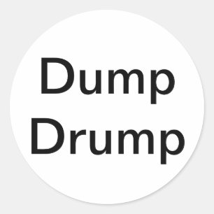 Dump Drump Comic Splash-Art Hankamer Artjunkhaus Runder Aufkleber