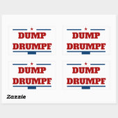 Dump Drumpf Rechteckiger Aufkleber (Blatt)