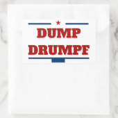 Dump Drumpf Rechteckiger Aufkleber (Tasche)