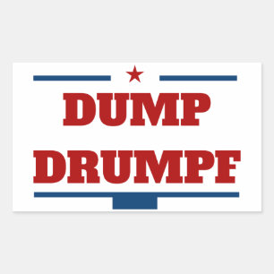 Dump Drumpf Rechteckiger Aufkleber