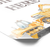 Dump Geschenke hier Bauen Geburtstagsschild Fotodruck (Ecke)