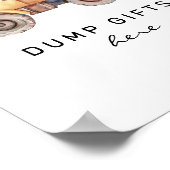 Dump Geschenke hier Minimale Konstruktion Geburtst Poster (Ecke)