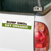 Dump GVO - Essen Sie Bio Autoaufkleber (Auf Lkw)