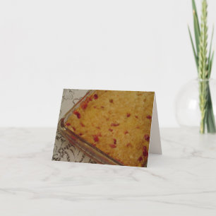 Dump-Kuchen-Rezept-Anmerkungs-Karte Karte