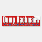 Dump Michele Bachmann Autoaufkleber (Vorne)