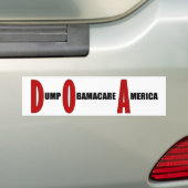 Dump Obamacare Amerika Autoaufkleber (Auf Auto)
