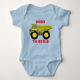 Dump Truck Baby Jersey Bodysuit Baby Strampler