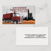 Dump Truck | Baufahrzeug | Skyline Visitenkarte (Vorne/Hinten)